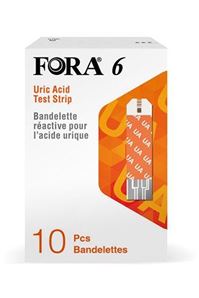 FORA 6 Uric Acid Test Strips 10pcsc