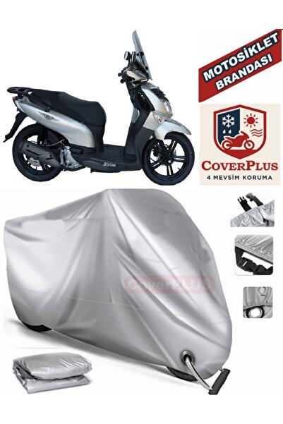 MotoEN Gray Lock Compatible Motor Tarpaulin Sym Hd2 200I Motorcycle Tarpaulin...