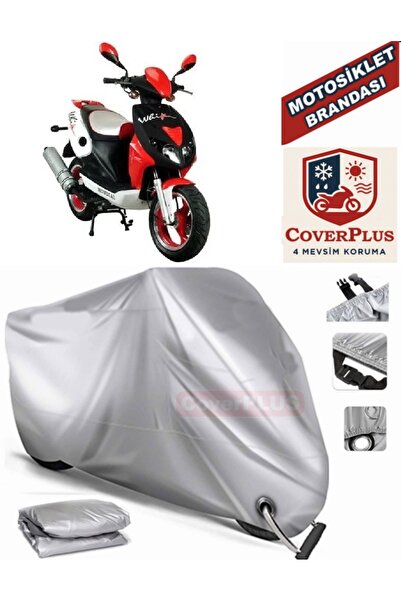 MotoEN Gray Lock Compatible Motor Tarpaulin Mondial 150 Rf Motorcycle Tarpaul...
