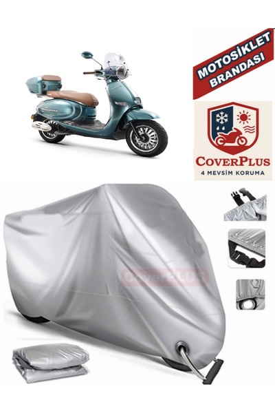 AutoZEL Kuba Brilliant 50 Pro غطاء من القماش المشمع للدراجة النارية (متوافق م...