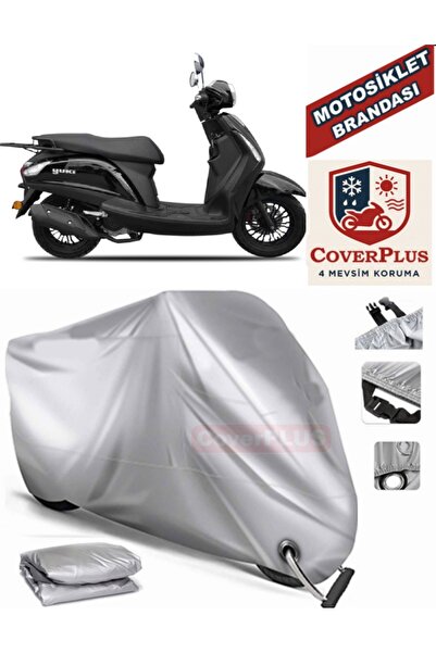 MotoEN Gray Lock Compatible Motor Tarpaulin Yuki Enzo 50 Motorcycle Tarpaulin...