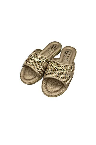 shoemio Γυναικείες παντόφλες Lenora Straw Buckle