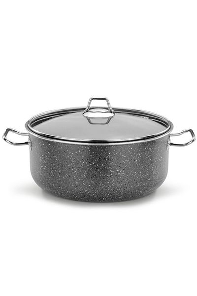 Ulutaş Granite Maxi Deep Pot Metal Handle 30 cm 14.00 Liters