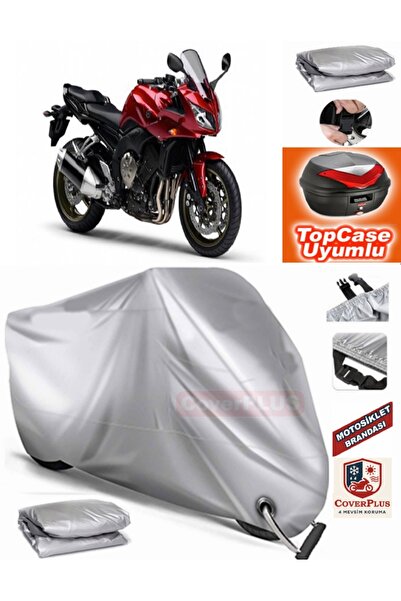 MotoEN قفل رمادي متوافق مع Yamaha FZ1 Fazer Tarpaulin Topcase الخلفي المتوافق...
