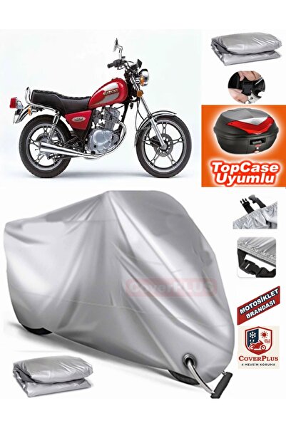 AutoZEL سوزوكي GN 125 غطاء المحرك المتوافق مع الحقيبة الخلفية (الوصلة، القفل ...