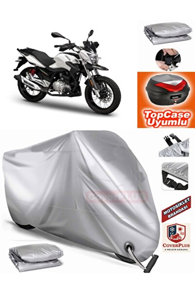 MotoEN Gray Lock Compatible Motoran Spada Anton 150 Tarpaulin Topcase Rear Ba...