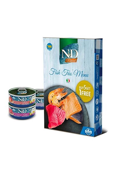 Farmina N&D Natural Somon Karides Kedi Konservesi 6 x 70 Gr