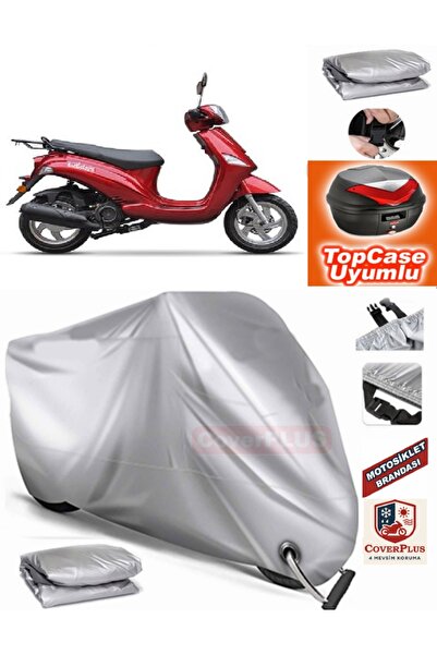 MotoEN Gray Lock Compatible Legal Wiki 125I Tarpaulin Topcase Back Bag Compat...