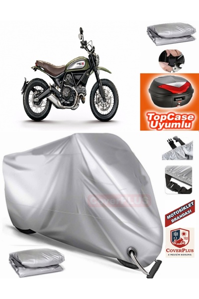 AutoZEL غطاء محرك السيارة المتوافق مع حقيبة Ducati Scrambler Urban Enduro الخ...