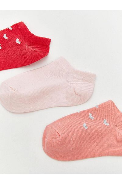 LC Waikiki Lcw Eco Printed Baby Girl Booties Socks 3-Pack (S5)