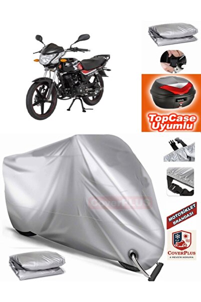 MotoEN Gray Lock Compatible Mondial 125 Superboy I Tarpaulin Topcase Rear Bag...