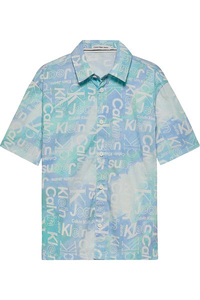 Calvin Klein Boys Multicolor Seremoty Aop Boxy Shirt