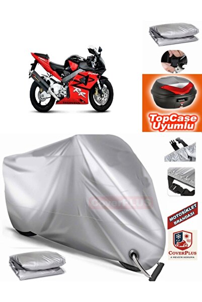 MotoEN Gray Lock Compatible Honda Cbr 954 Rr Tarpaulin Topcase Rear Bag Compa...