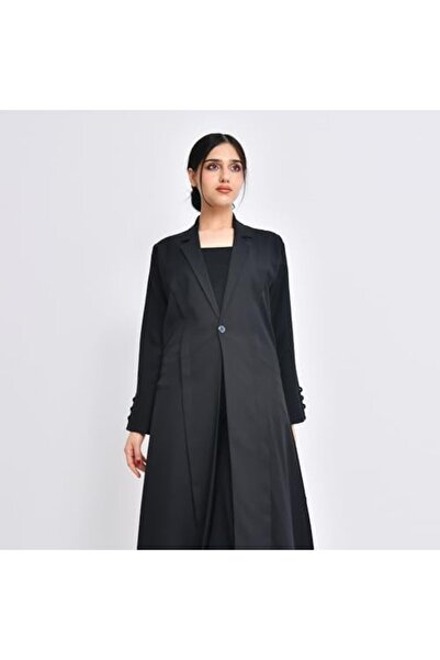 HAWRAA Elegant Classic Women's Blazer with Side Slits and Single Button Closure