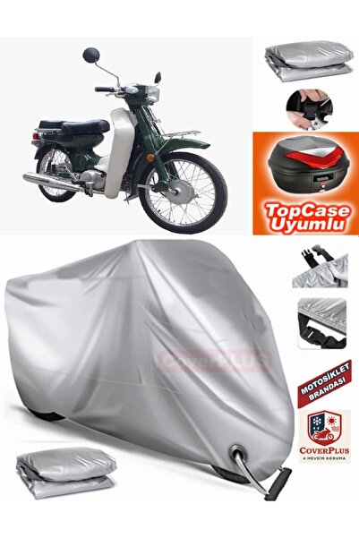 MotoEN قفل رمادي متوافق مع بيجو كوبرا 105 من القماش المشمع Topcase الخلفي الم...