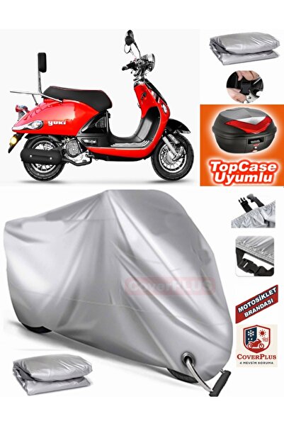 MotoEN Gray Lock Compatible Yuki Legend 50 Tarpaulin Topcase Back Bag Compati...