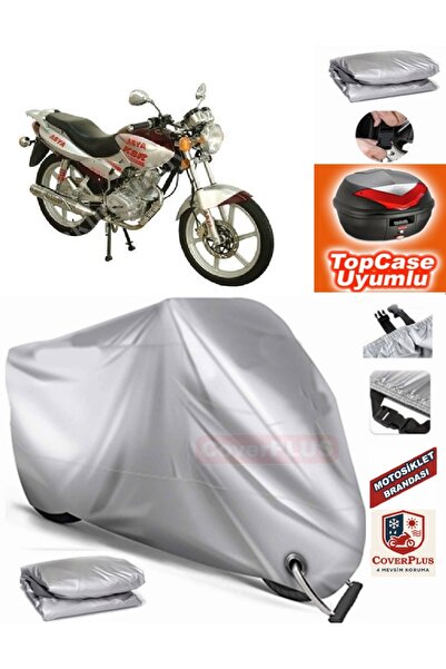 MotoEN Gray Lock Compatible Asia as 150-12 Tarpaulin Topcase Back Bag Compati...