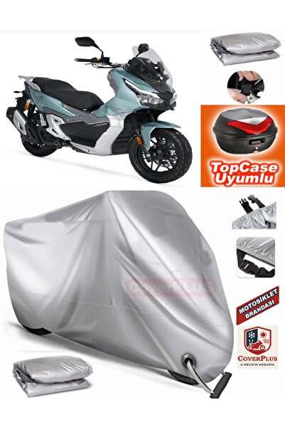 MotoEN Gray Lock Compatible Rks Freccia 150 Tarpaulin Topcase Back Bag Compat...