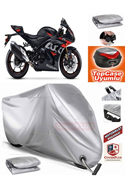 MotoEN قفل رمادي متوافق مع سوزوكي GSX-R 1000 قماش القنب Topcase الخلفي حقيبة ...