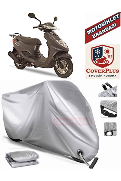 MotoEN Gray Lock Compatible Motor Tarpaulin Yamaha Cygnus L Motorcycle Tarpau...