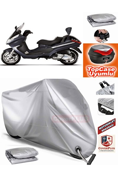 AutoZEL Piaggio X8 200 غطاء خلفي متوافق مع القماش المشمع للمحرك (الوصلة، متوا...