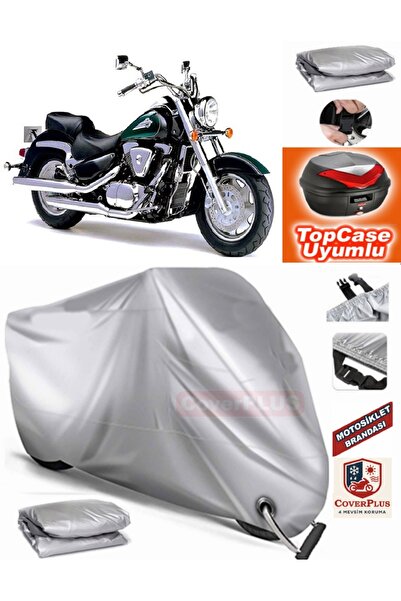 AutoZEL سوزوكي VL 1500 Intruder Topcase متوافق مع القماش المشمع للمحرك (الوصل...