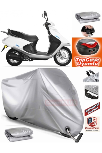 AutoZEL Yuki TB100T3E Picasso 100 Topcase متوافق مع القماش المشمع للمحرك (الو...