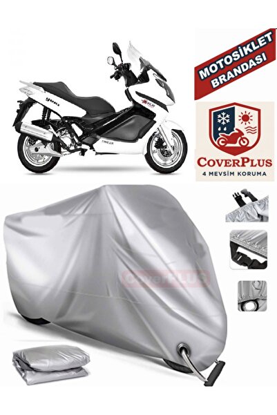 MotoEN Gray Lock Compatible Motor Tarpaulin Kadır Qm250T Motorcycle Tarpaulin...