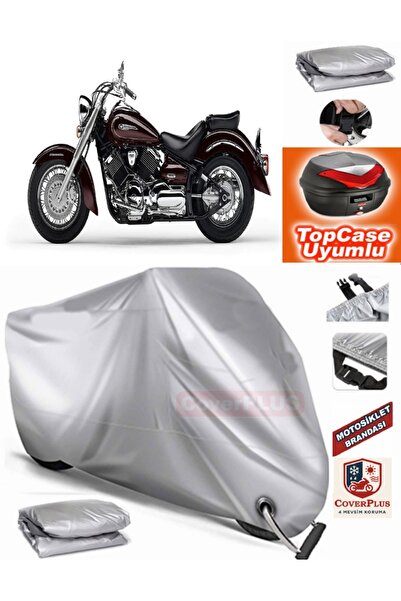 AutoZEL Yamaha XVS 1100 Drag Star Topcase متوافق مع القماش المشمع للمحرك (الو...