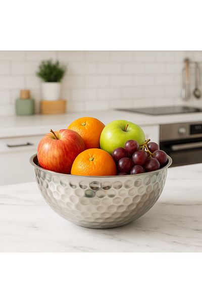 ALMUFARREJ Stainless Steel Mixing Bowl Silver 20 cm