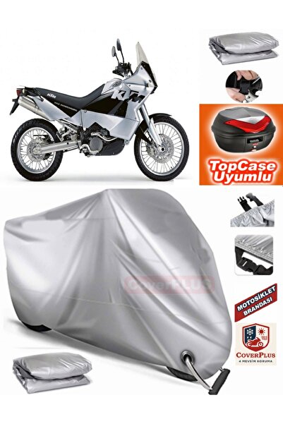 MotoEN قفل رمادي متوافق مع KTM 950 Adventure Tarpaulin Topcase الخلفي المتواف...
