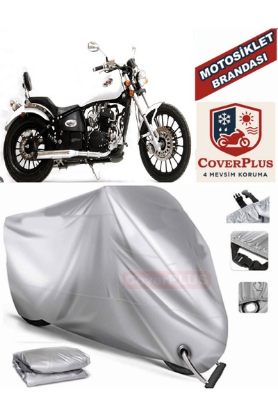 AutoZEL غطاء من القماش المشمع للدراجة النارية من آسيا جوست 350 (متوافق مع القفل)