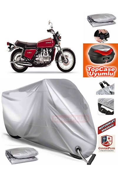 MotoEN قفل رمادي متوافق مع Honda Goldwing GL 1000 قماش القنب Topcase الخلفي ح...