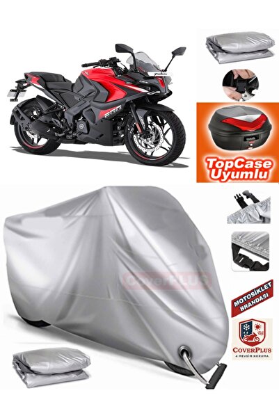 MotoEN Gray Lock Compatible Bajaj Pulsar Rs 200 Tarpaulin Topcase Rear Bag Co...