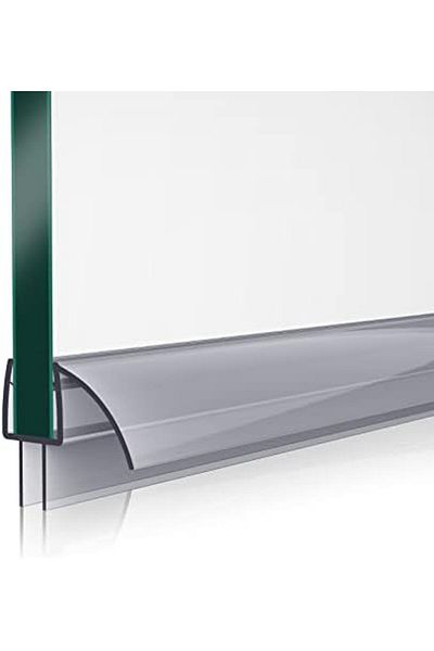 Generic YELNA Framed Shower Door Bottom Seal Strip, 3/8 x39 Glass Door Seal, Clear Vinyl Sweep, Stop Leaks,
