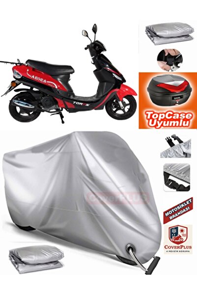 MotoEN قفل رمادي متوافق مع Arora AR 50-10 Toros Tarpaulin Topcase Backbag متو...