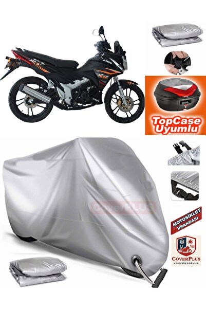 MotoEN Gray Lock Compatible King Motor Kr-130-16 Tarpaulin Topcase Back Bag C...