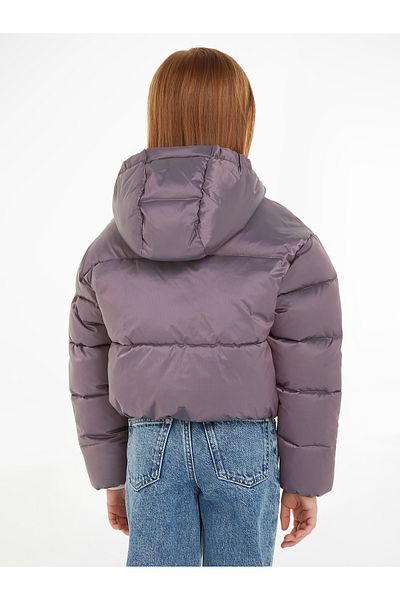 Calvin Klein Girls Amaranth Hyper Two Tone Padded Jacket
