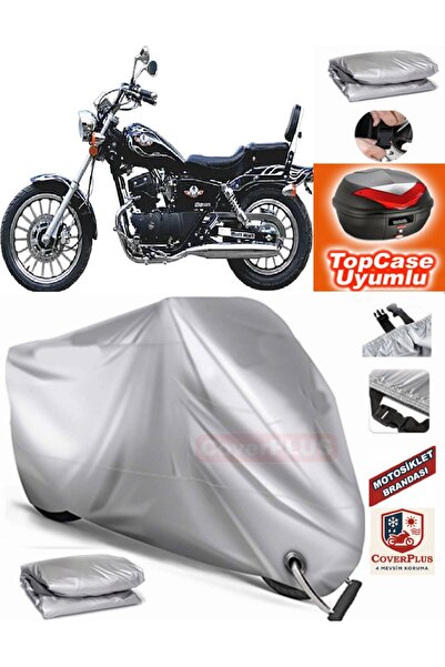 MotoEN Gray Lock Compatible Regal Raptor Dd 250E-9B Tarpaulin Topcase Rear Ba...