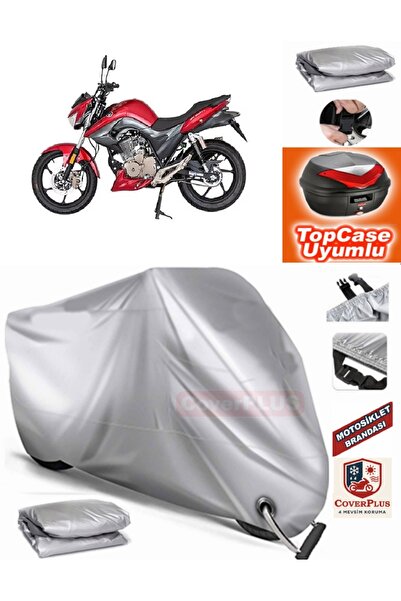 MotoEN Gray Lock Compatible Mondial 125 Drift L Cbs Tarpaulin Topcase Rear Ba...