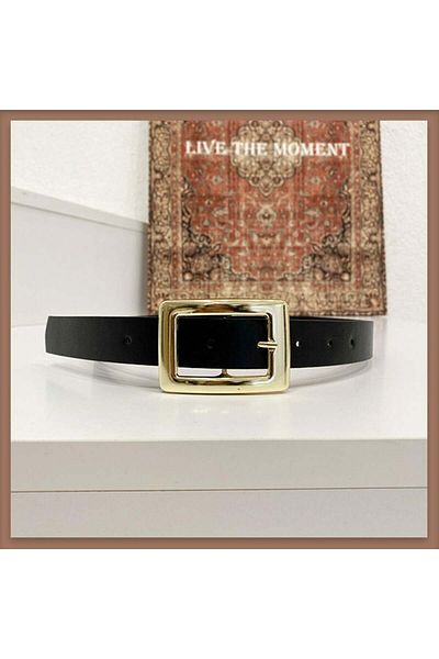 Faya Boutique Thick Gold Buckle Belt