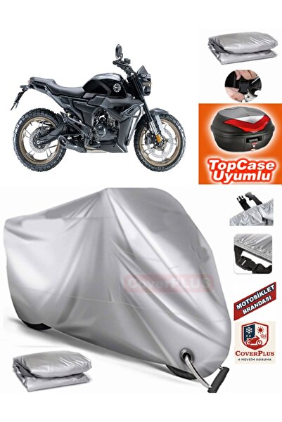 MotoEN Gray Lock Compatible Zontes 155 G1 Tarpaulin Topcase Rear Bag Compatib...