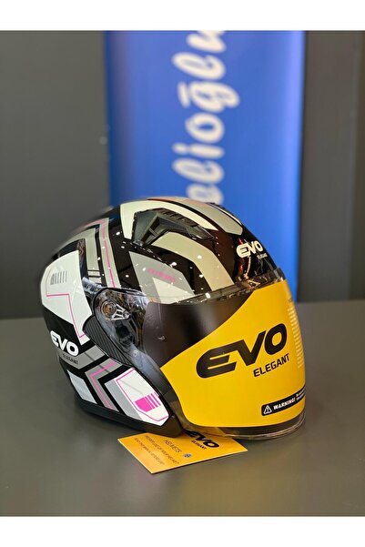 EVO ELEGANT Çenesiz Kask Güneş Vizörlü Ece Belgeli