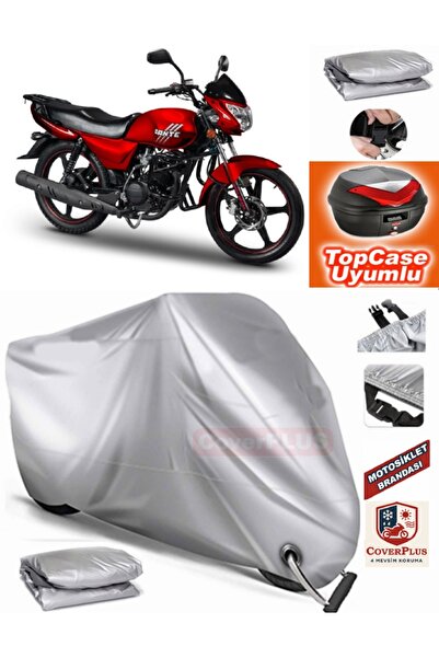 MotoEN Gray Lock Compatible Motoran Dante 139 Tarpaulin Topcase Back Bag Comp...