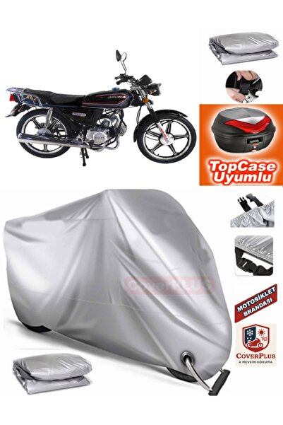 MotoEN قفل رمادي متوافق مع Arora AR 50 Special Tarpaulin Topcase Backbag متوا...