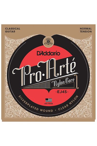 Daddario Σετ χορδών κλασικής κιθάρας D'addario Ej45, Pro-arte, Ασημένια τραύμα