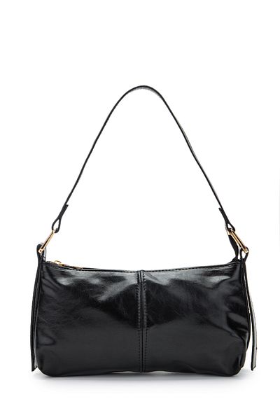 minebag Geantă de umăr damă Baguette din piele artificială Sarah Black