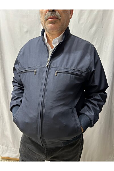 ECALAMODE Men's Seasonal Lined Coat - Waterproof, Inner Pocket, Stand Collar ...