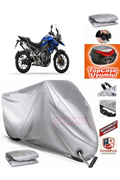 MotoEN Gray Lock Compatible Triumph Tiger 1200 Gt Pro Tarpaulin Topcase Rear ...