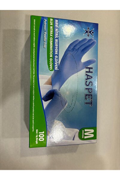 BARREL AMBALAJ PUDRASIZ MAVİ NİTRİL MUAYENE ELDİVENİ - MEDİUM